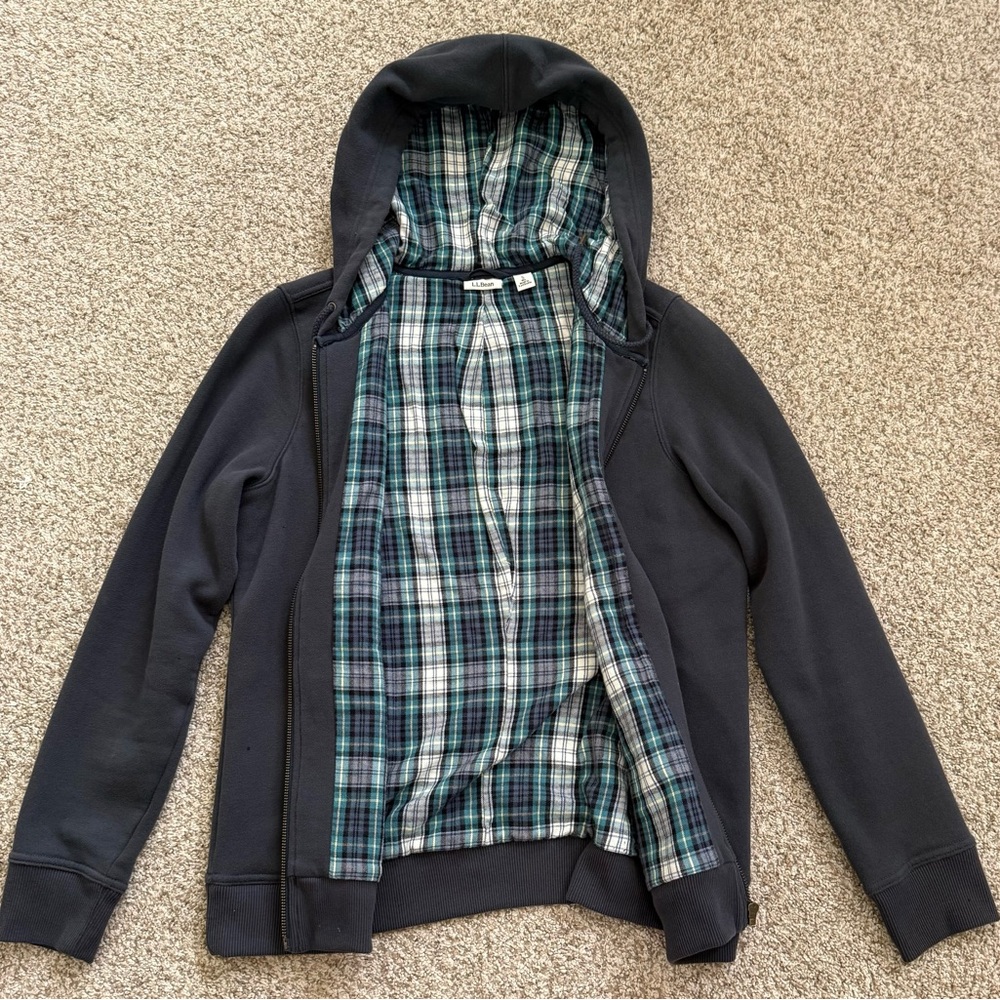 L.L. Bean Plaid Shirt with Blue and Green Accents